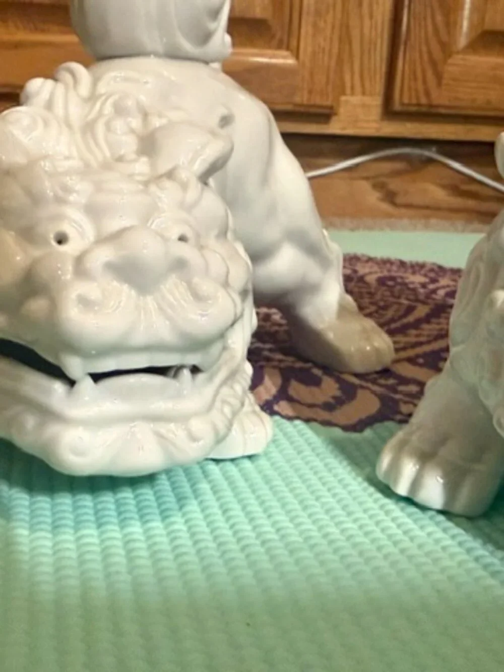 Pair of Foo Dog White Royal Seoul
